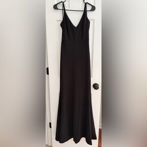 Lulu's Elegant Black Maxi Dress